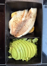 Fish with Potatoes & Avocado