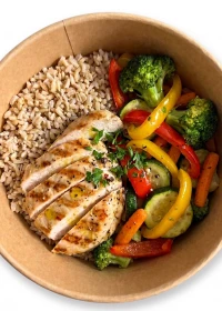 Grilled Chicken with Rice & Vegetables