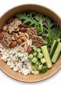Cottage Cheese & Nut Crunch Plate