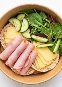 Lean Ham, Cheese & Rice Cakes