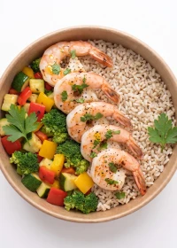 Shrimp with Rice & Vegetables