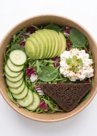 Cottage Cheese & Avocado Toast Plate
