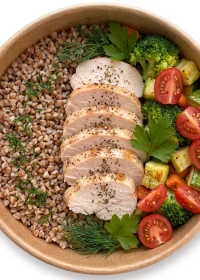 Turkey with Buckwheat & Vegetables