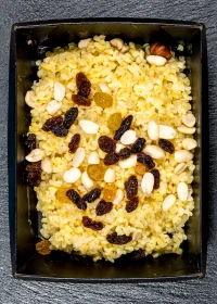 Bulgur with dried fruits and nuts