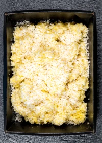 Bulgur with shredded coconut