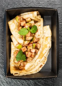 pancakes with apples