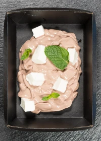 chocolate mousse with tofu cheese