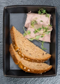 chicken pate with toast