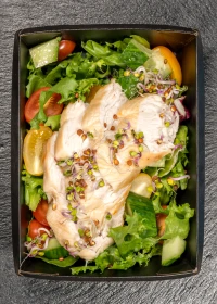 salad with chicken breast